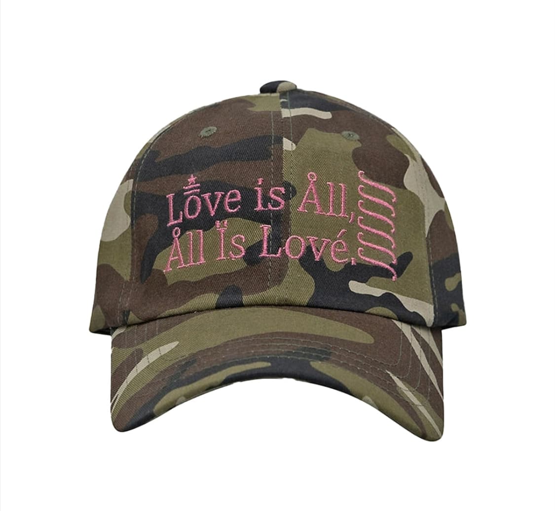 LOVE IS ALL CAMO BALL CAP 상품이미지1