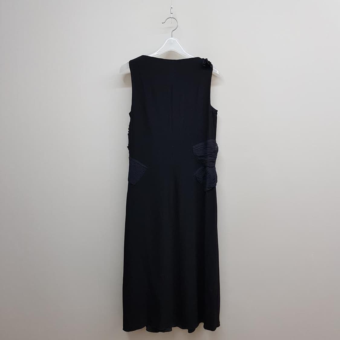 프라다 실크 디테일 슬리브리스 롱 원피스 46사이즈 상품이미지6