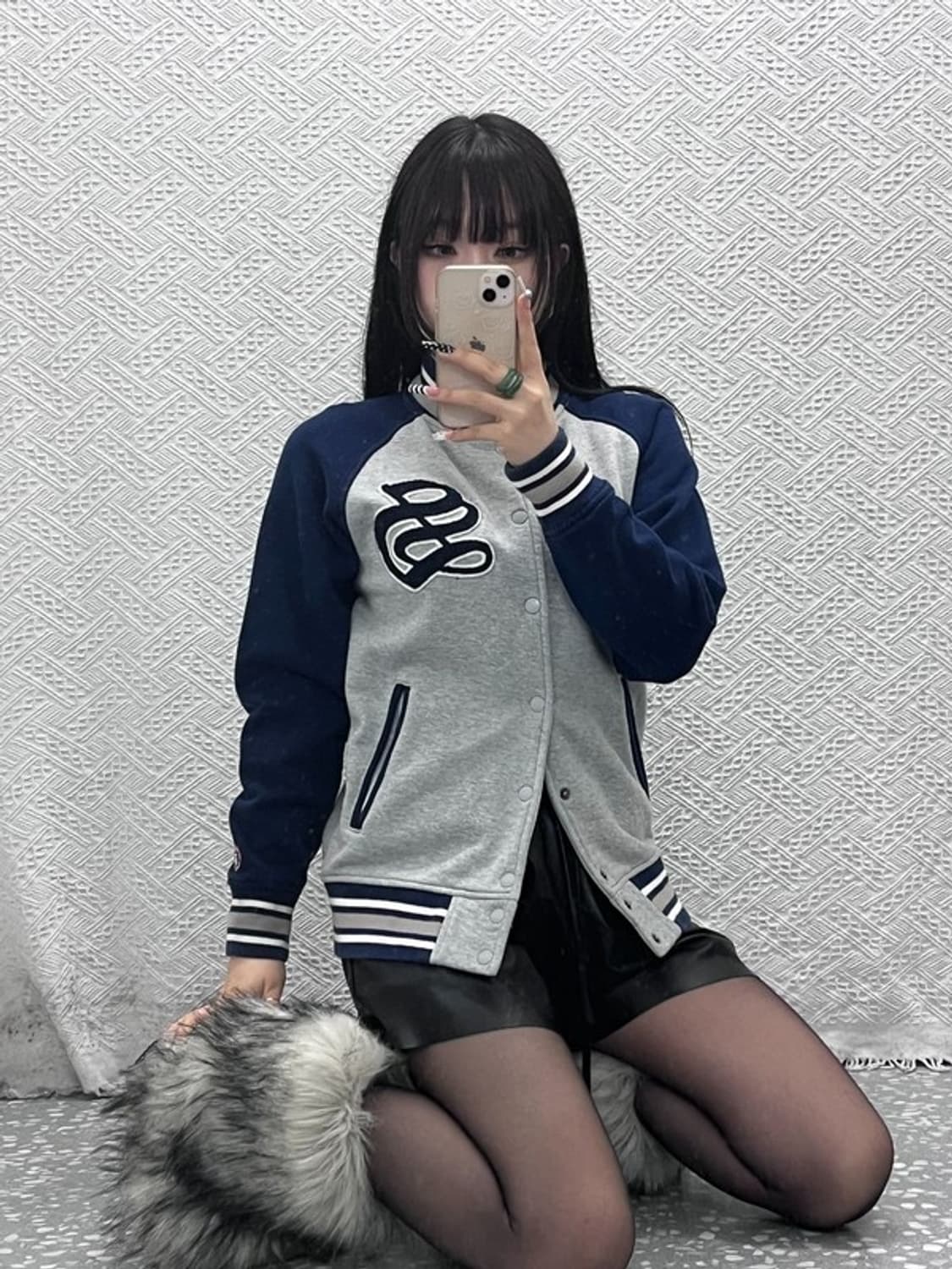 스투시 애슬레틱 트라이브 레트로 스트릿 바시티 자켓 S C10358 상품이미지1