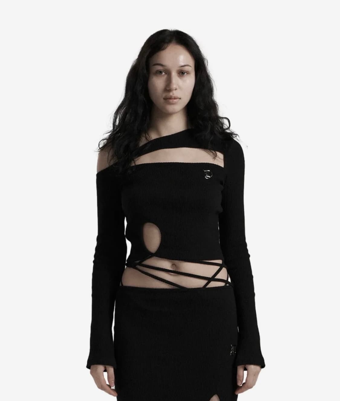 오도어 홀 슬릿 티셔츠 탑 상품이미지1