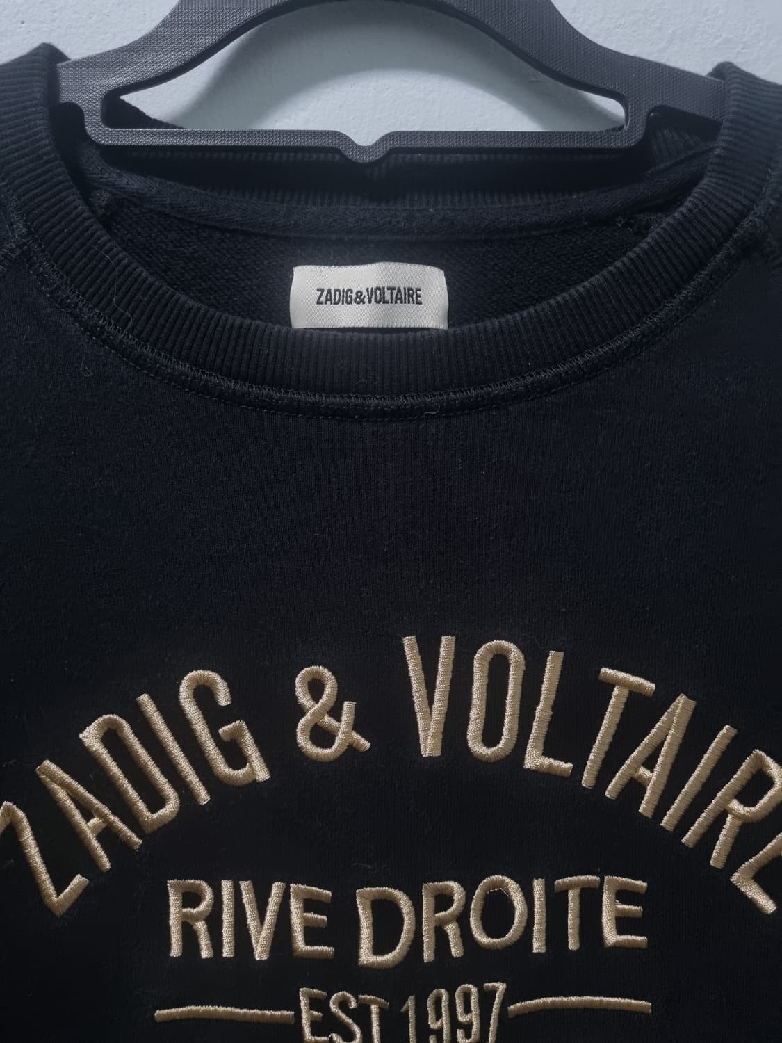 자딕앤볼테르 블랙 맨투맨 티셔츠 M 상품이미지3