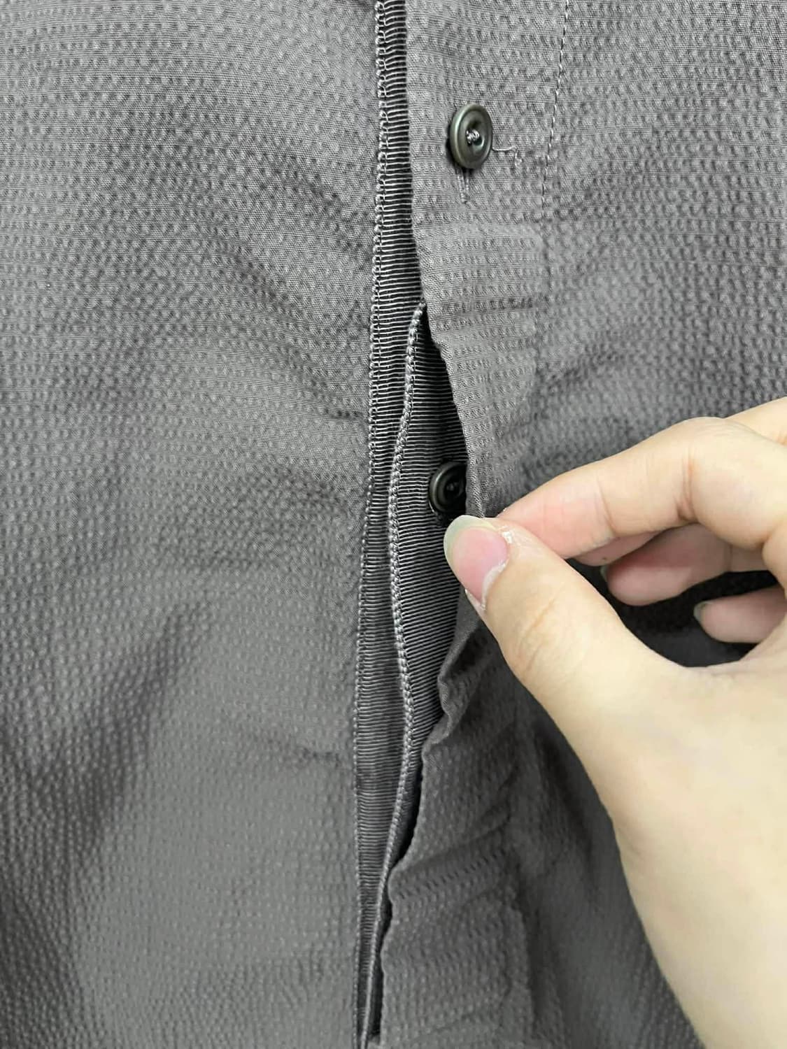 [100] 시스템 한섬 24ss 신형 시어서커 반팔 셔츠 상품이미지7