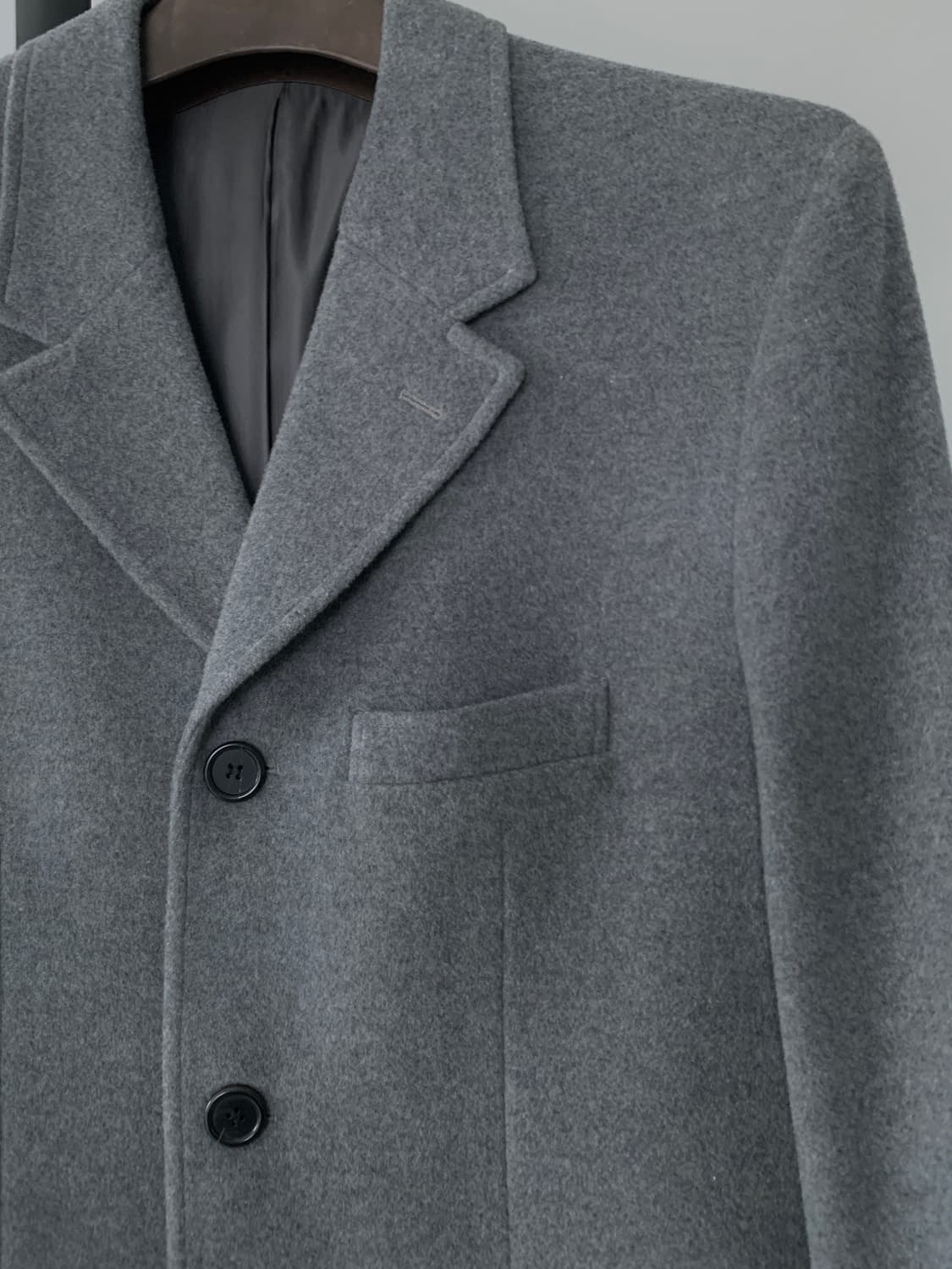 [L] MNGU 체스터필드 코트 캐시미어 혼방 상품이미지2