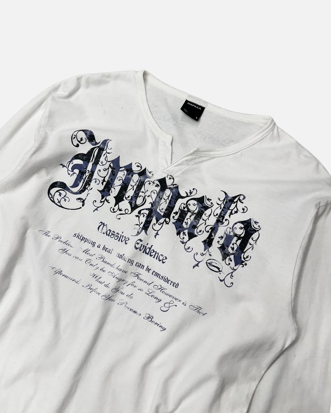 IMPALA logo slit neck t-shirt 상품이미지3