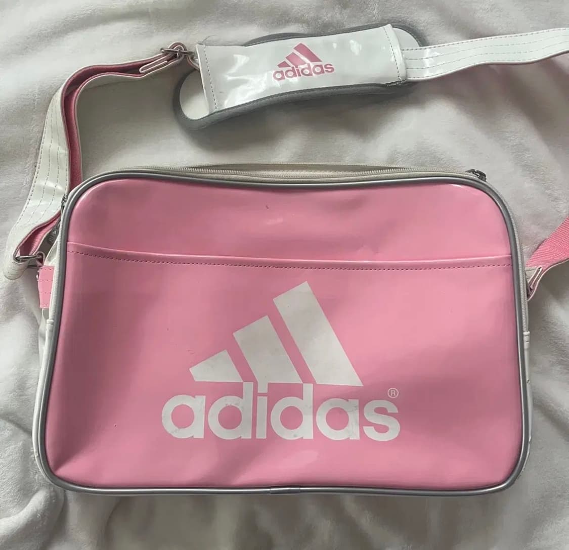 아디다스 일본 빈티지 가방 크로스백 메신저백 jk 에나멜백 핑크 갸루 상품이미지1
