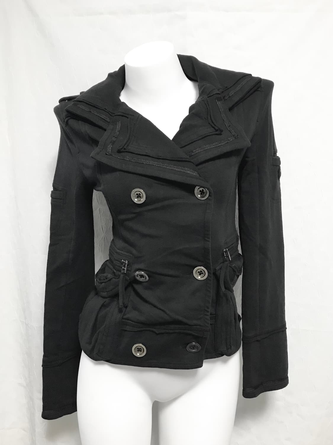 빈티지 아카이브 지퍼 포켓 코튼 더블 자켓 상품이미지1