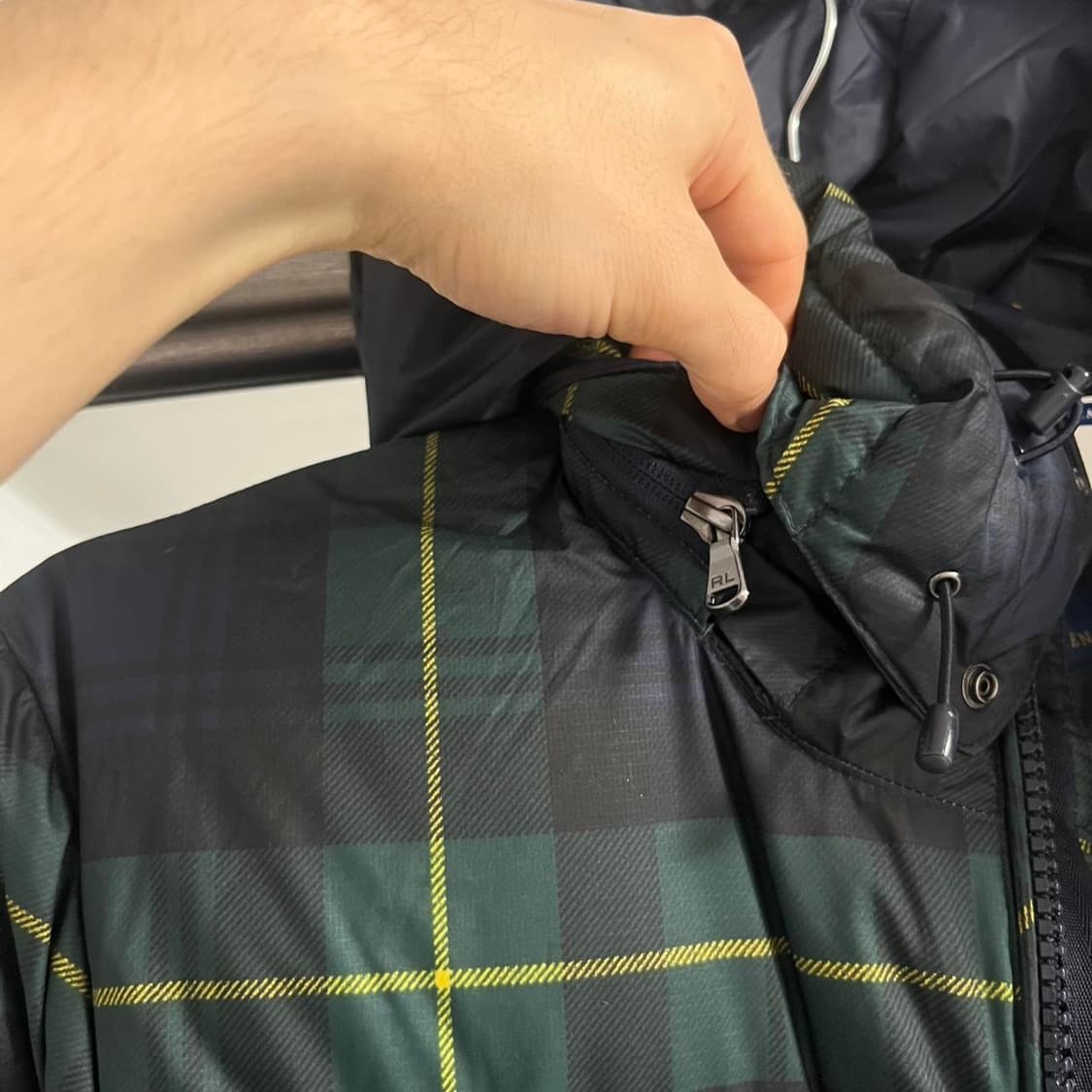 20s 폴로 랄프로렌 타탄 체크 다운 패딩 자켓 상품이미지4