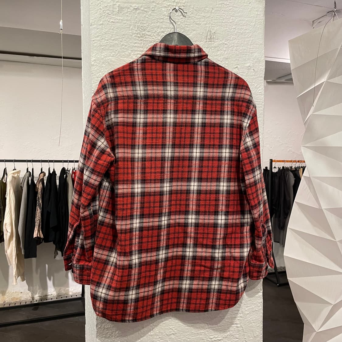 알썰틴 R13 20aw 입체 포켓 체크셔츠 상품이미지3