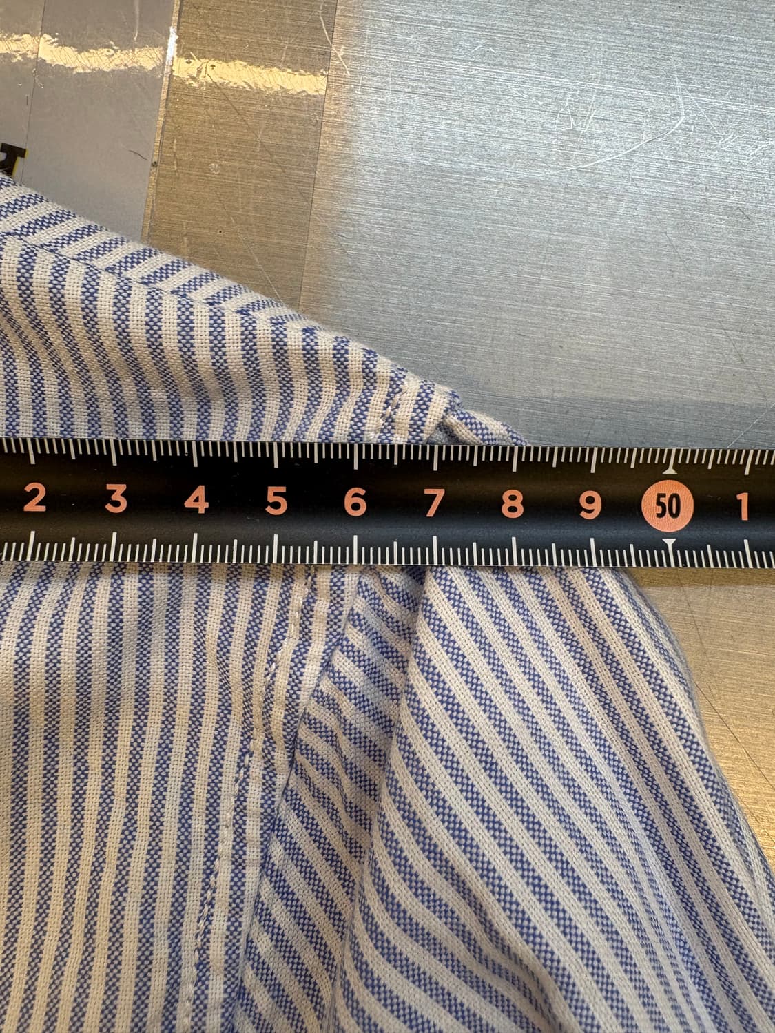 로에베 스트라이프 레더 포켓 셔츠 상품이미지6