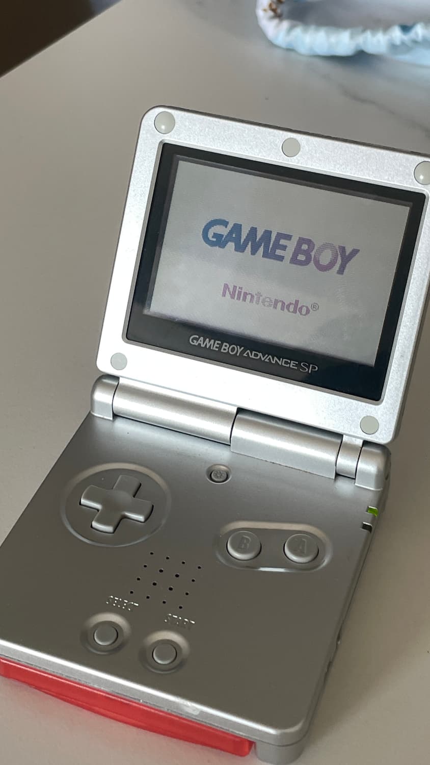 닌텐도 sp 실버 백라이트 + 충전기, 전등, 파이어레드팩 상품이미지3