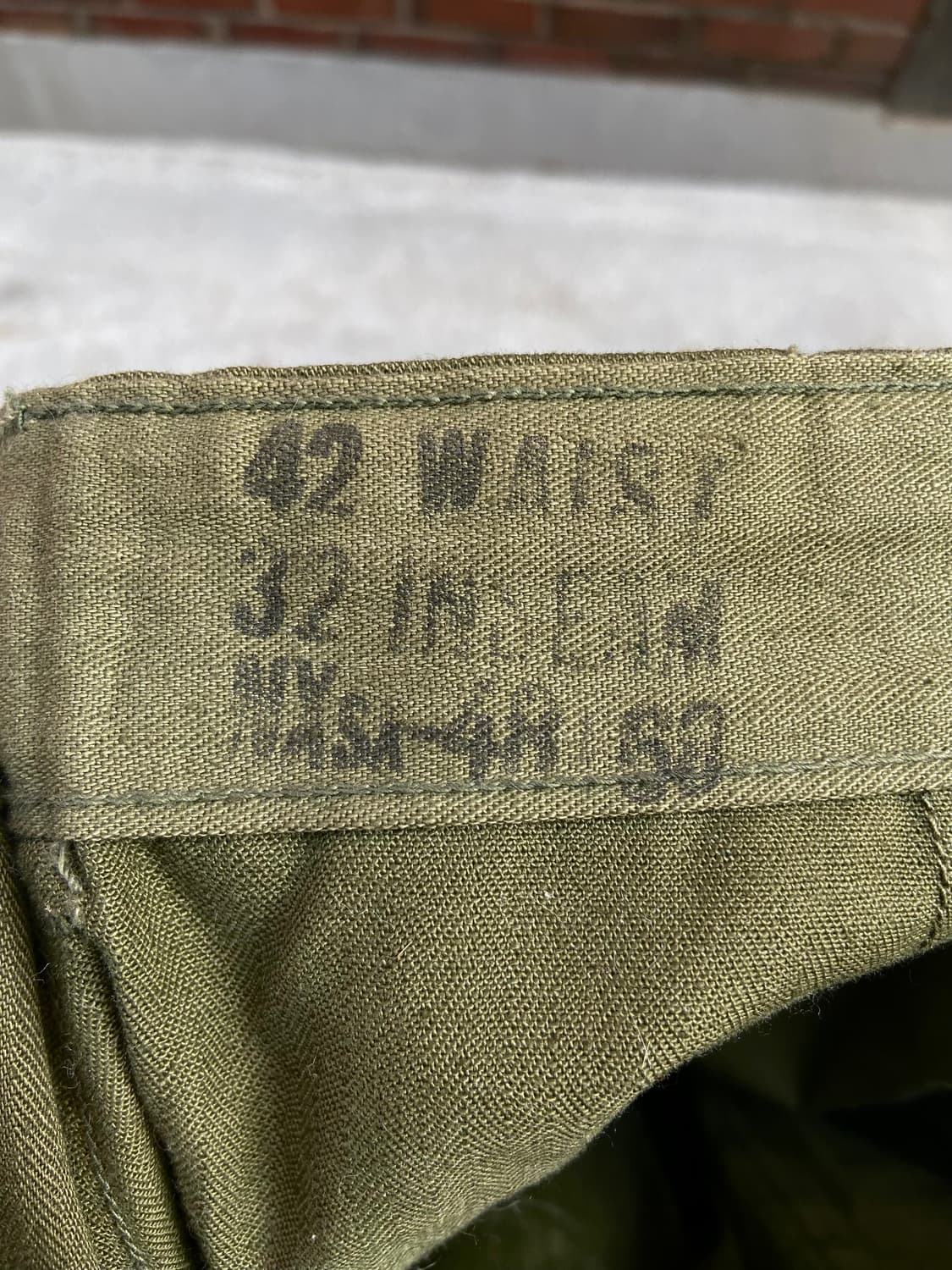 42inch) WWII 1940s USN N-3 HBT Pants 상품이미지5