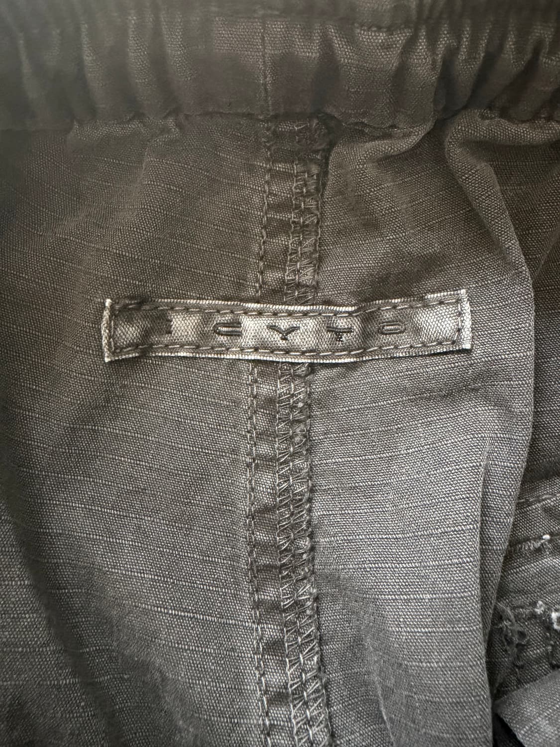 미착용) ICYTO 아이시토 스트랩 카고팬츠 차콜 상품이미지4