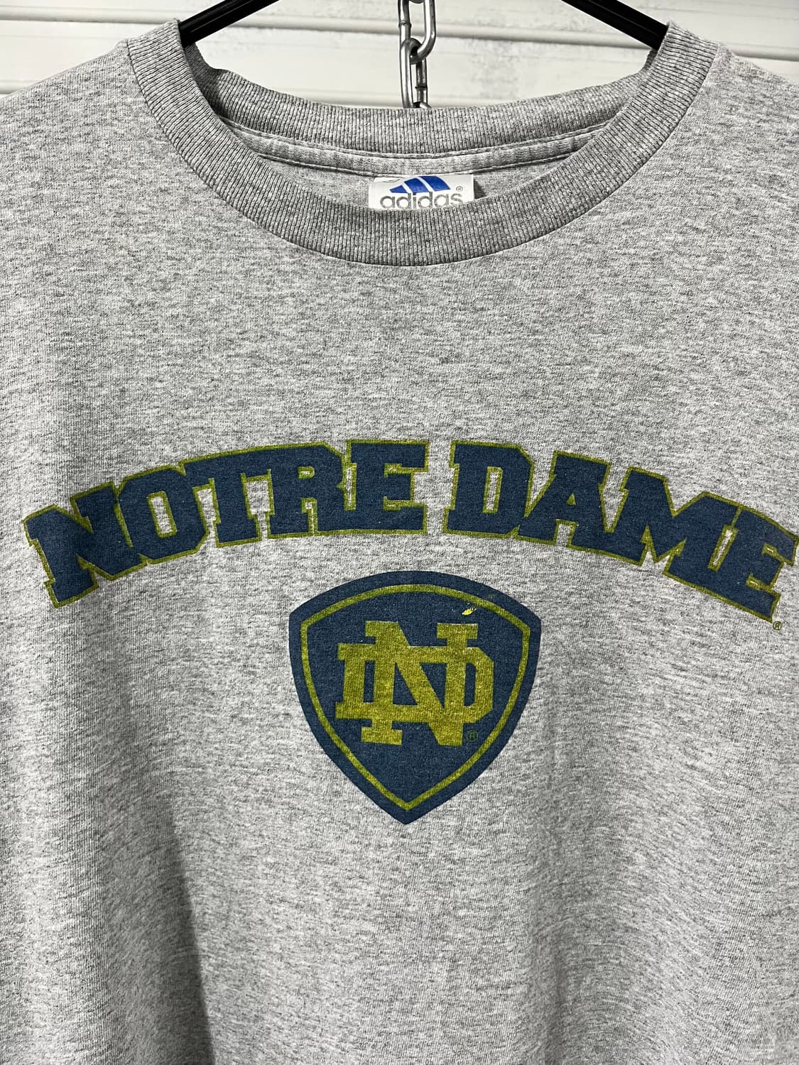90s Adidas notre dame tee 🇺🇸 상품이미지6