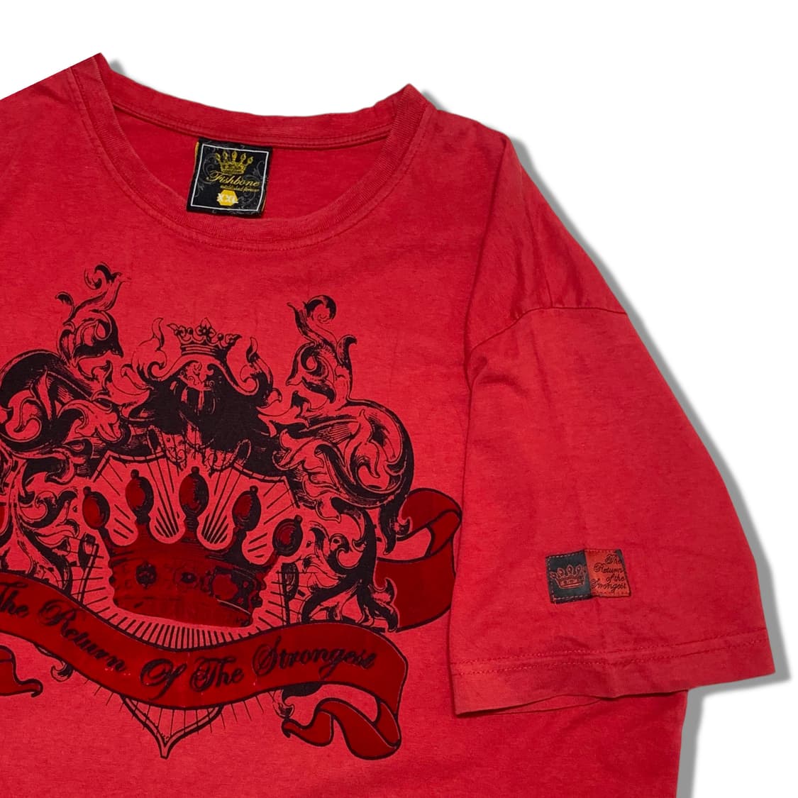 FISHBONE 크라운 프린팅 힙합 반팔티 상품이미지4