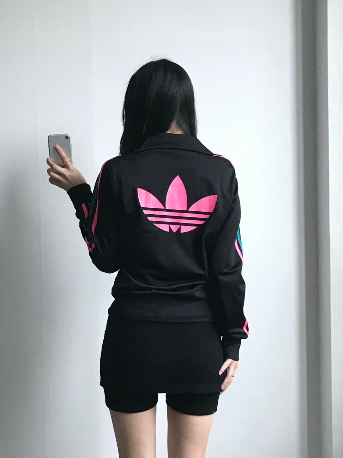 아디다스 파이어버드 핑크라인 블랙 트랙 져지 상품이미지2