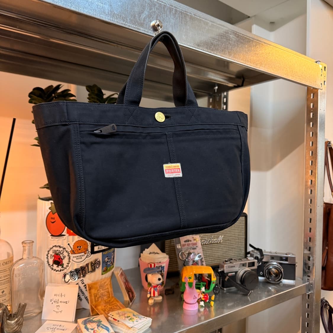 요시다 포터 타탄체크 리버서블 토트백 상품이미지2