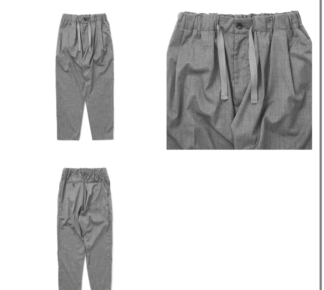 sillage 배기바지 Grey Twill 구매합니다 상품이미지1
