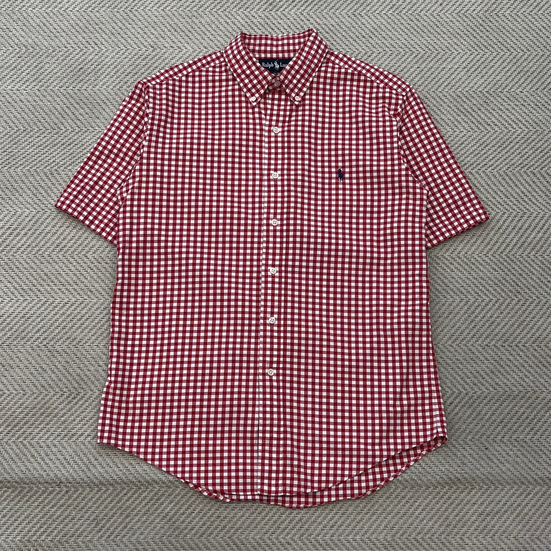 폴로랄프로렌 체크 하프 셔츠 r3562 상품이미지1