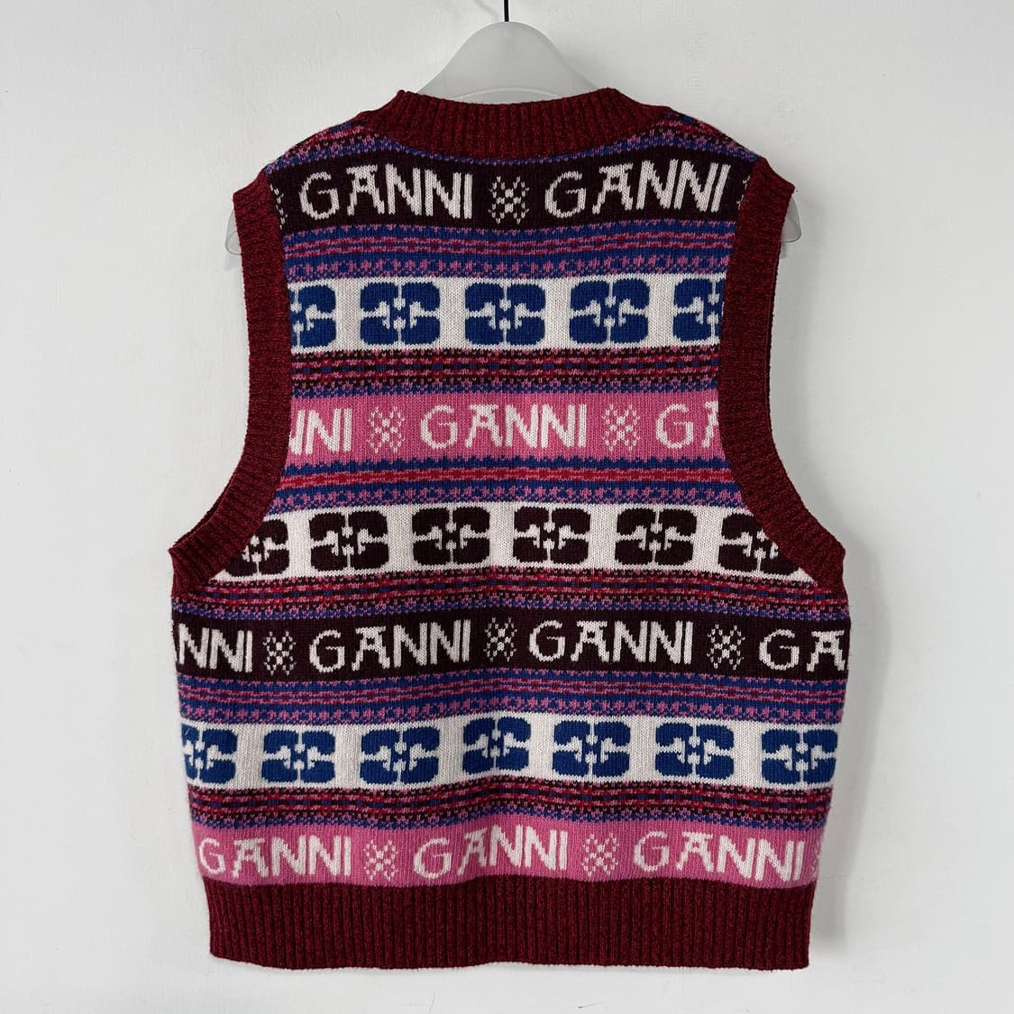 가니 GANNI 23 로고 울 니트 베스트 상품이미지8