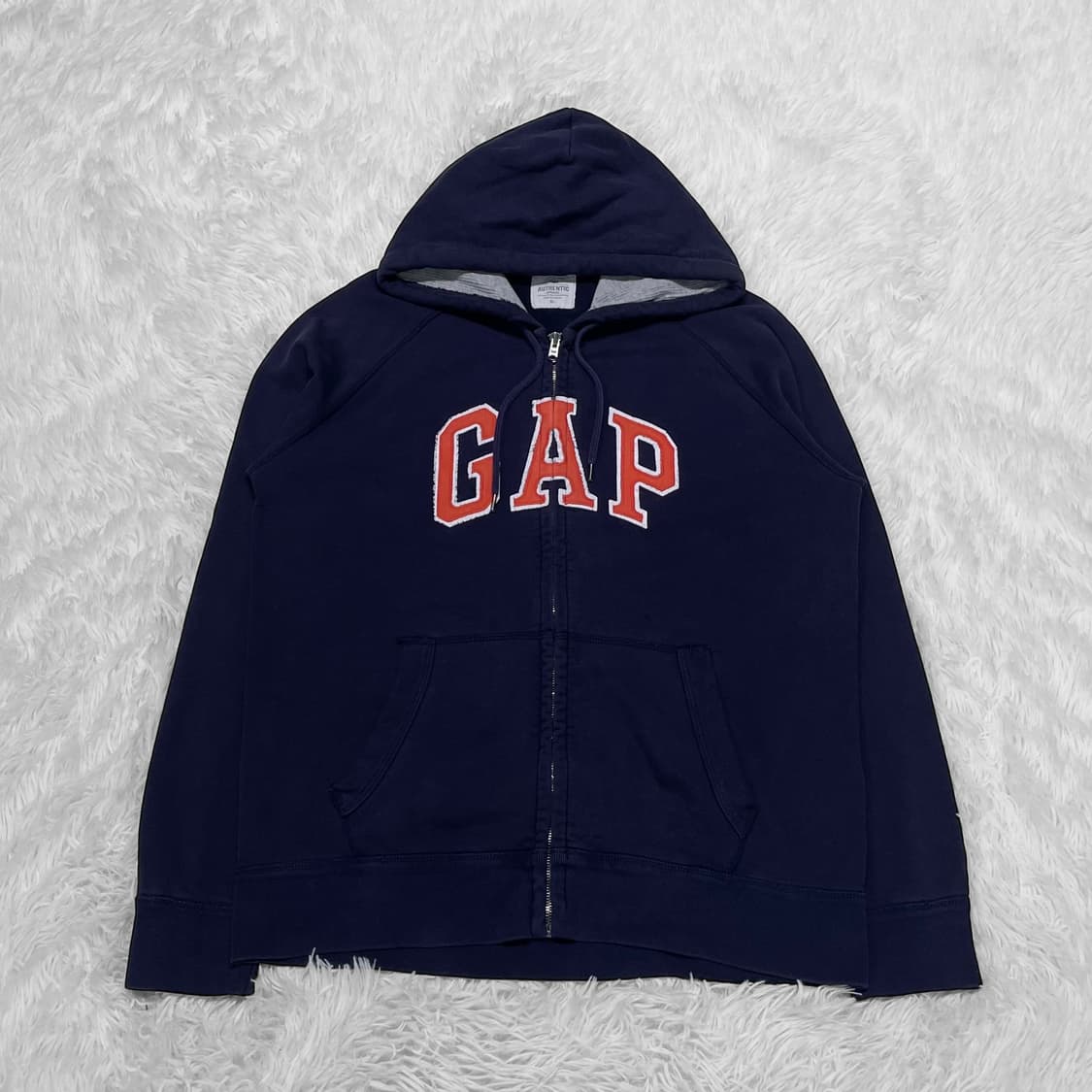 갭 Gap 스펠 로고 후드집업 네이비 상품이미지2