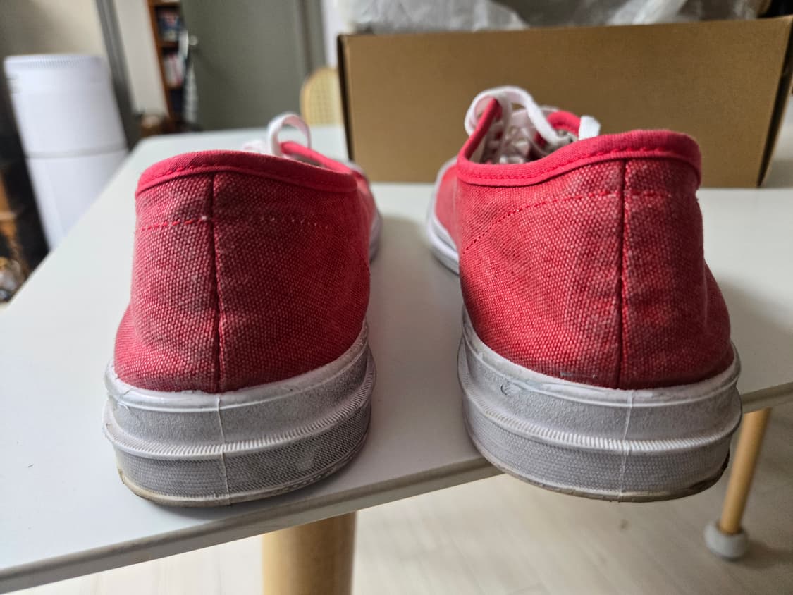 폴로 에센스 100 캔버스 캡토 스니커즈 레드 상품이미지6