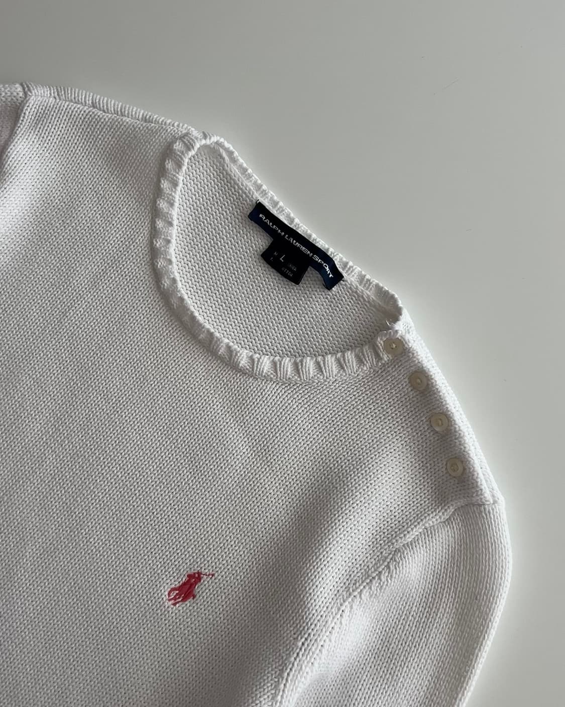 폴로 랄프로렌 여성 라운드넥 니트 L 상품이미지4