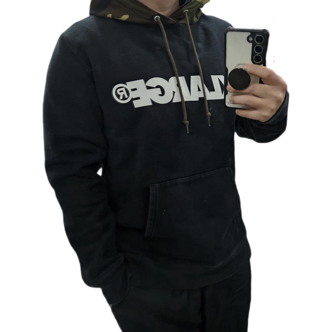 M 95) XLARGE 엑스라지 카모 후드티 상품이미지2