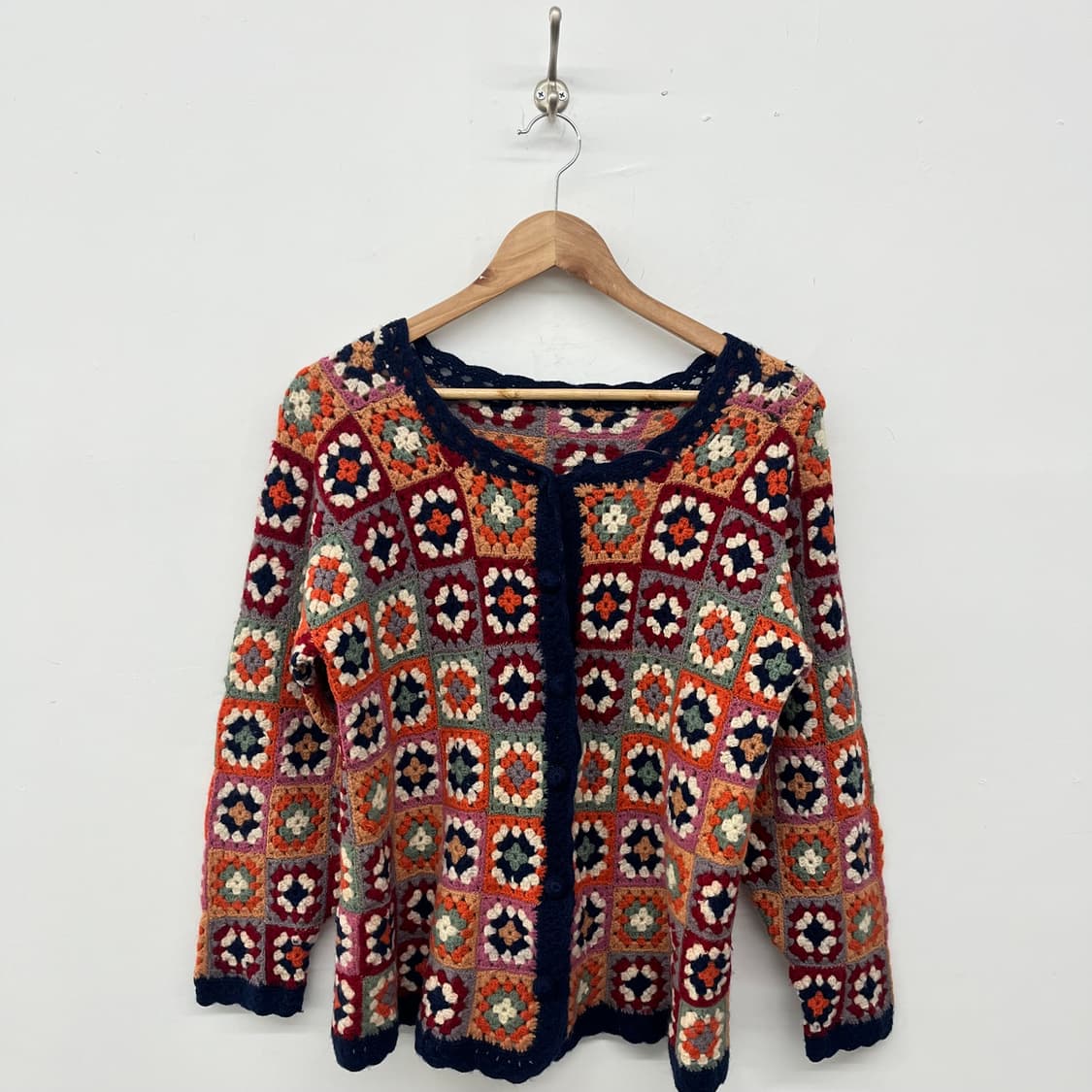빈티지 모티브 뜨개 가디건 여m 상품이미지1