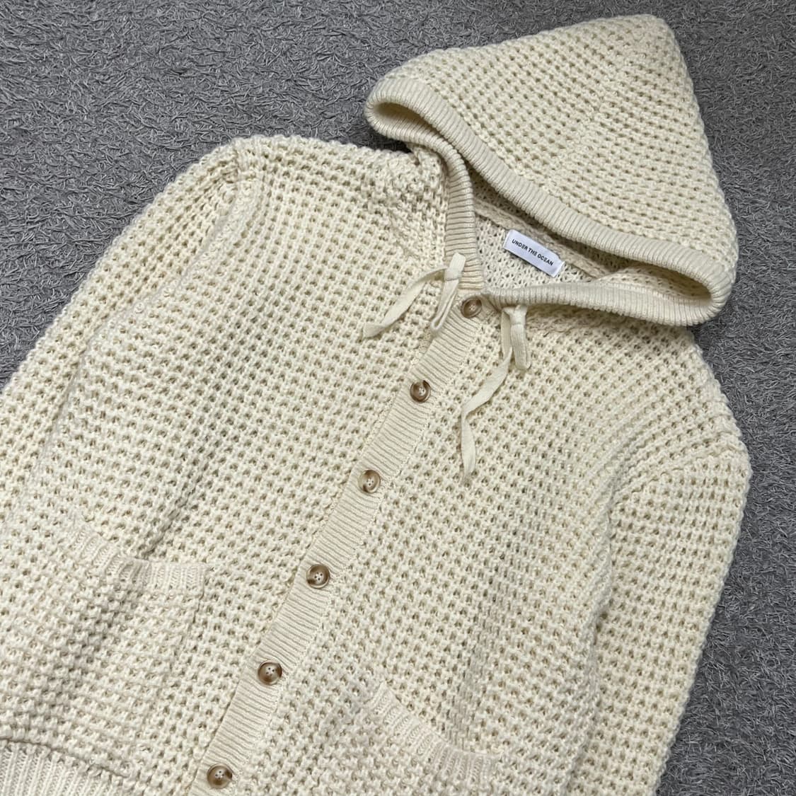 [95-100] Under the ocean 후드 니트자켓 상품이미지1