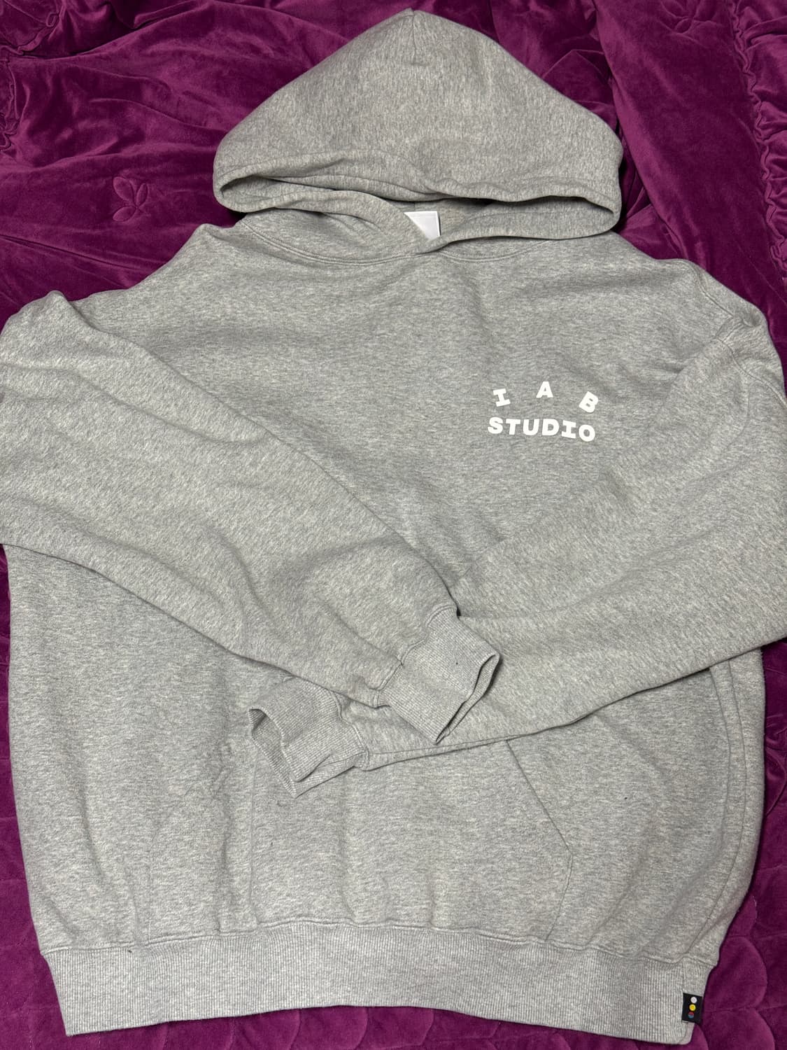 아이앱 스튜디오 그레이 후드티 XL 상품이미지1