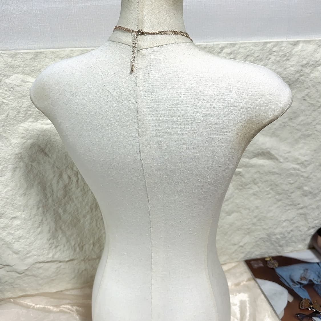 빈티지 미니멀 레이어드 목걸이 상품이미지3