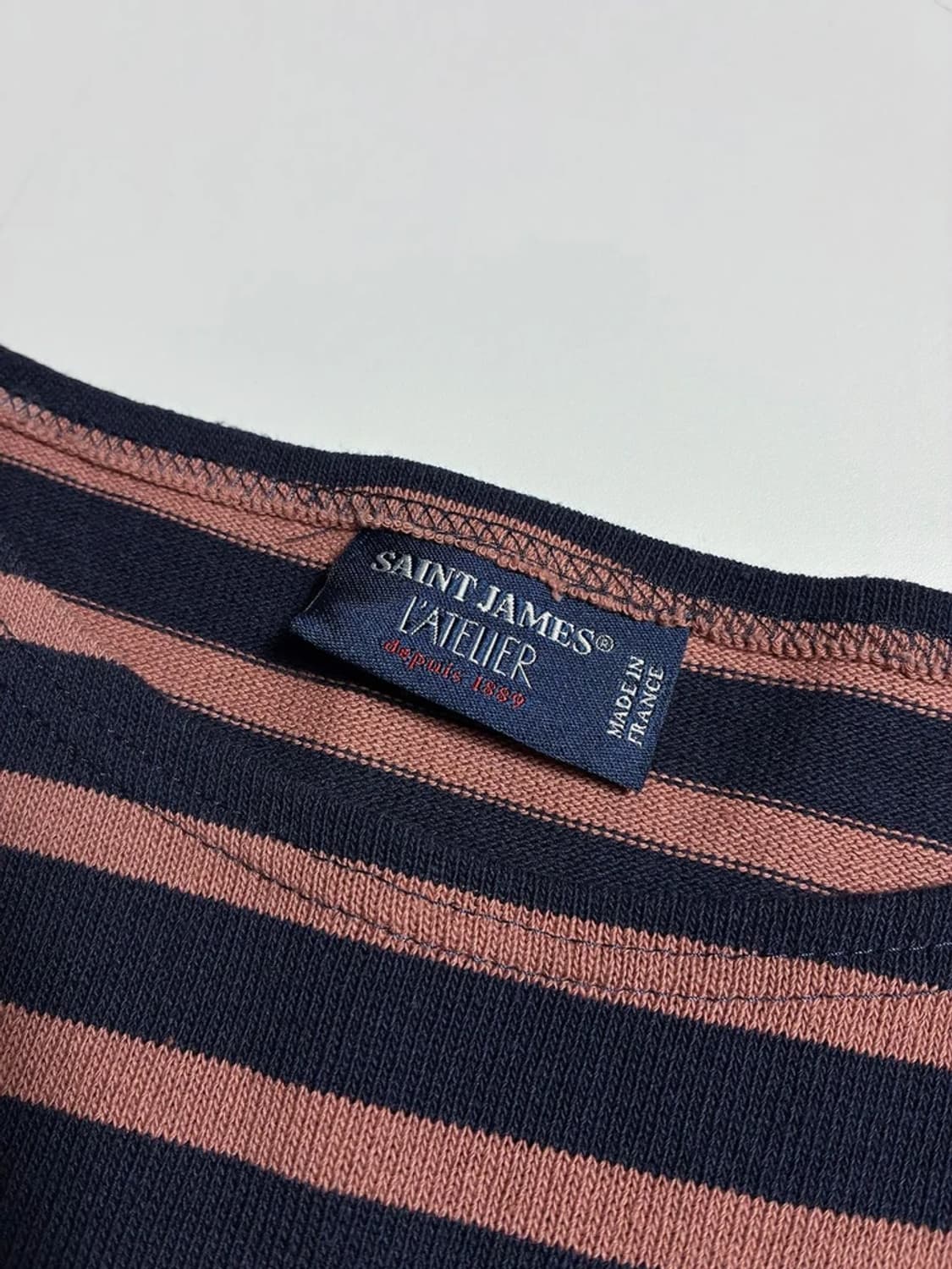세인트제임스 스트라이프 로고 패치 롱 슬리브 R2299 상품이미지6