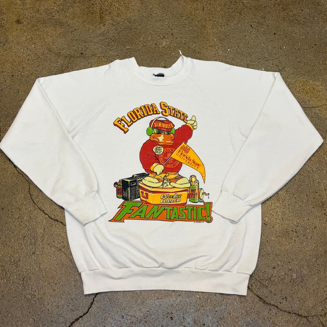 80s Made in USA 미국 빈티지 스크린스타 플로리다 대학 맨투맨 상품이미지1