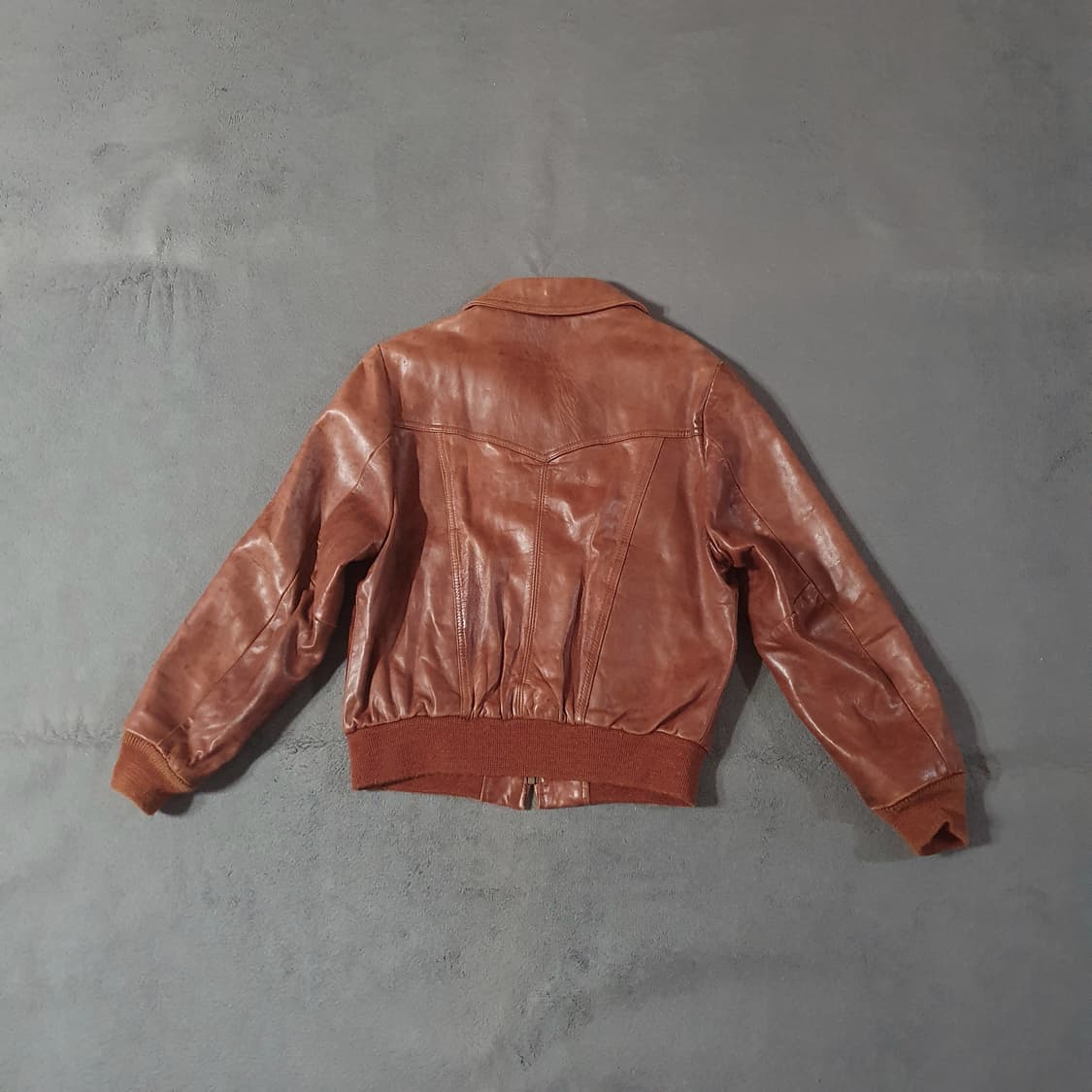 80s William barry 아메리칸 웨스턴 레더 자켓 42 M 상품이미지6