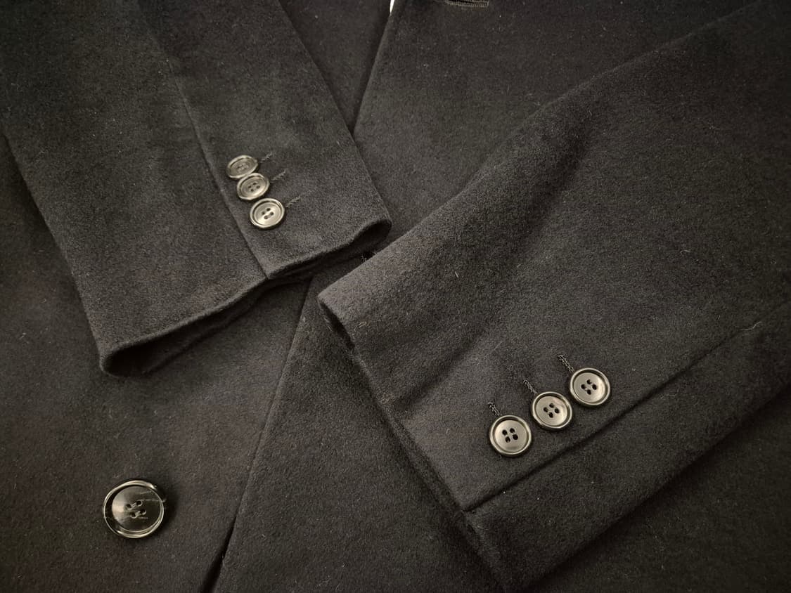 90s HOBBY Loro piana fabric 캐시미어 코트 상품이미지5