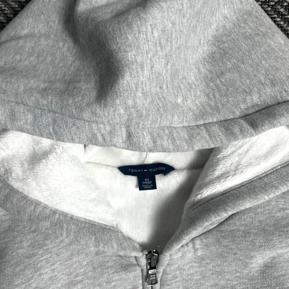 타미힐피거 자수로고 융 내피 후드집업 그레이 y 4826 상품이미지6