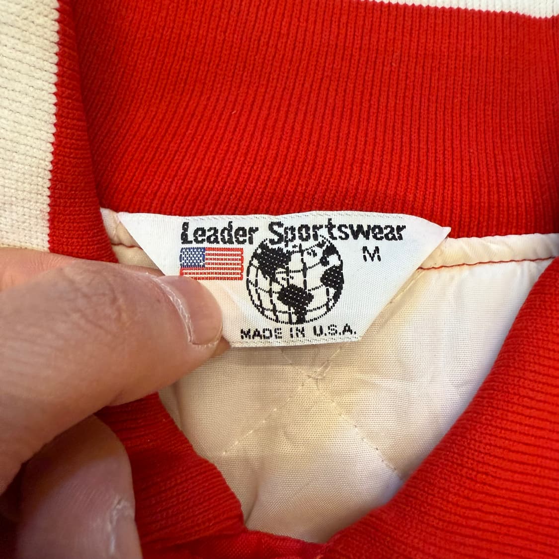 USA 빈티지 바시티자켓 레드 상품이미지5