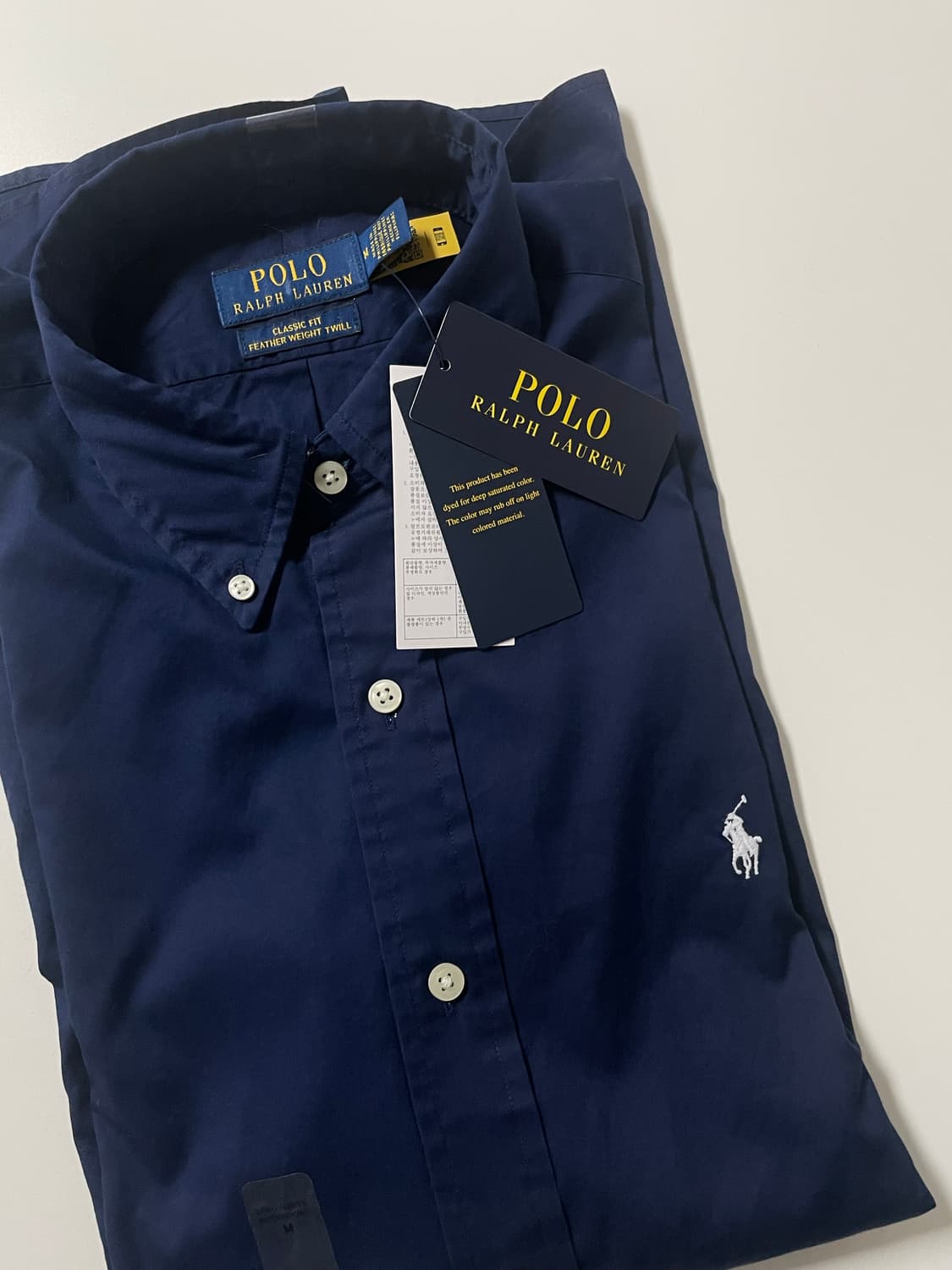 (새상품) polo 폴로 랄프로렌 네이비 정장 신형 셔츠 L 상품이미지3