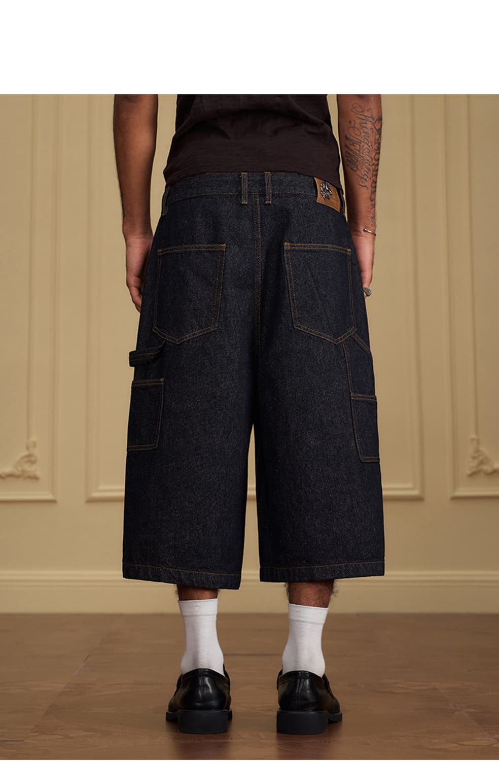 YAD crew 데님 반바지 남녀 공용 (5size) 상품이미지2