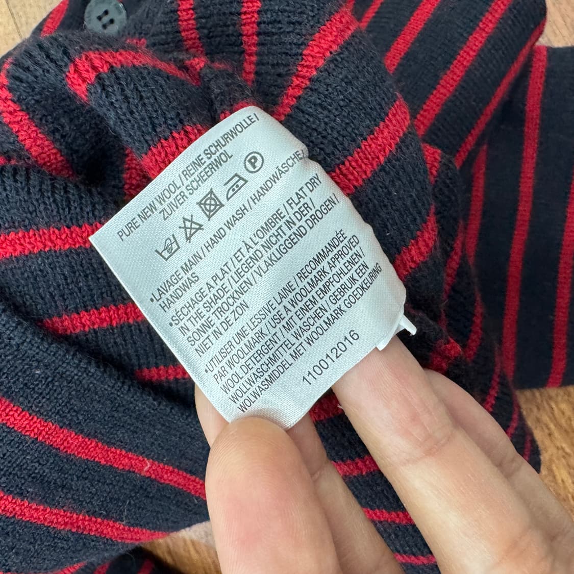 여성용 M~L 세인트제임스 피셔맨 스트라이프 울 니트  상품이미지9