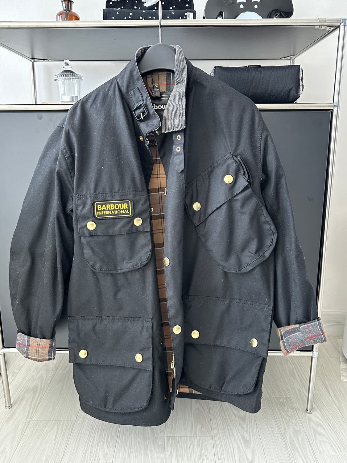 바버 인터네셔널 왁스 자켓 34사이즈 상품이미지1