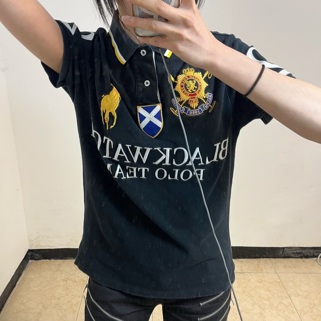 Polo big pony blackwatch collar T- shirt 상품이미지2