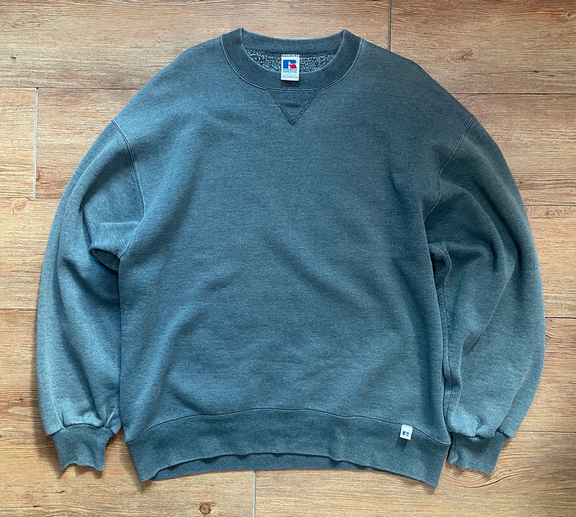 90s 러셀 애슬레틱 스웻셔츠 그레이 L 미제🇺🇸 상품이미지1