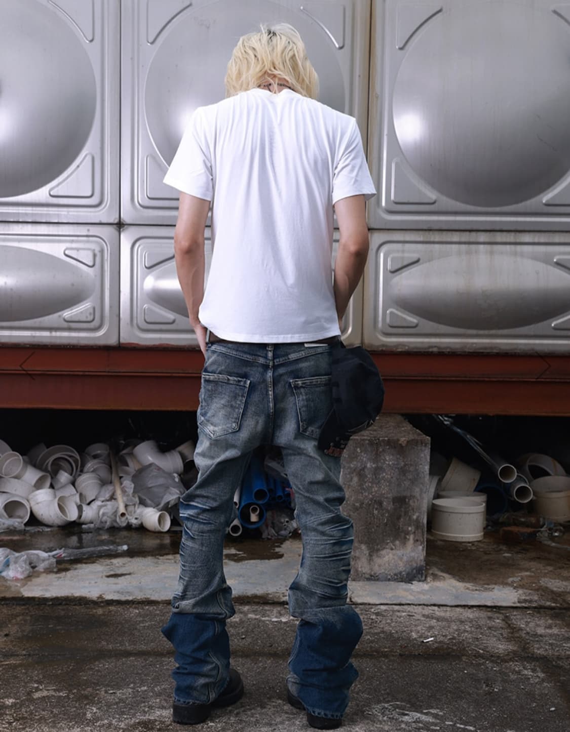 no e mosen cracked washed skimiter jeans 상품이미지2