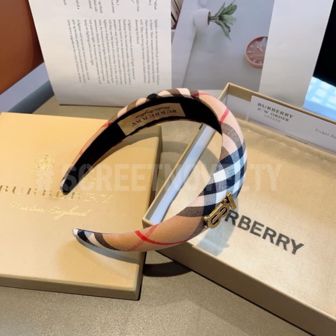 버버리 로고 헤어밴드 상품이미지5
