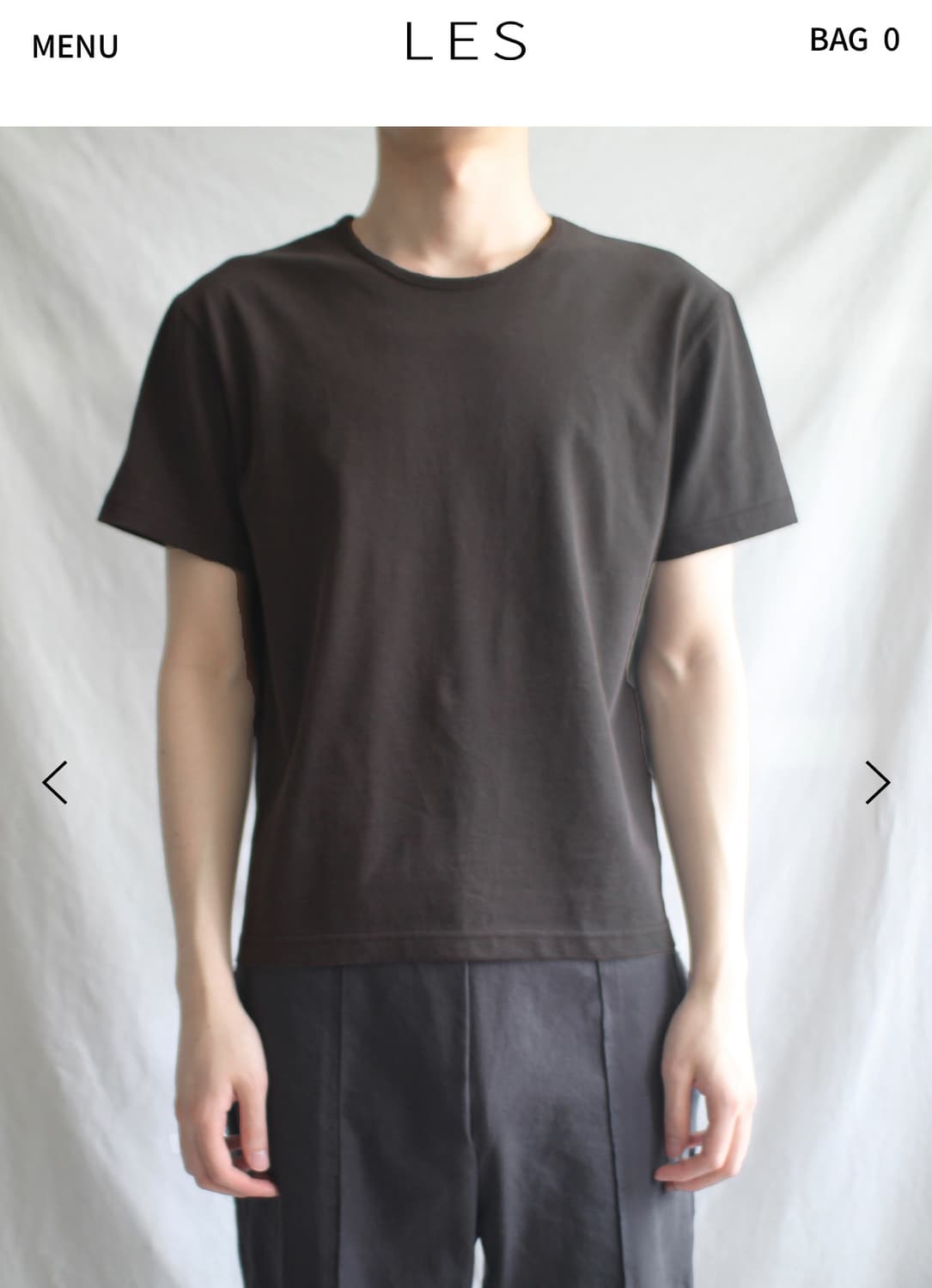 Les Brev t-shirt (brown) 상품이미지1