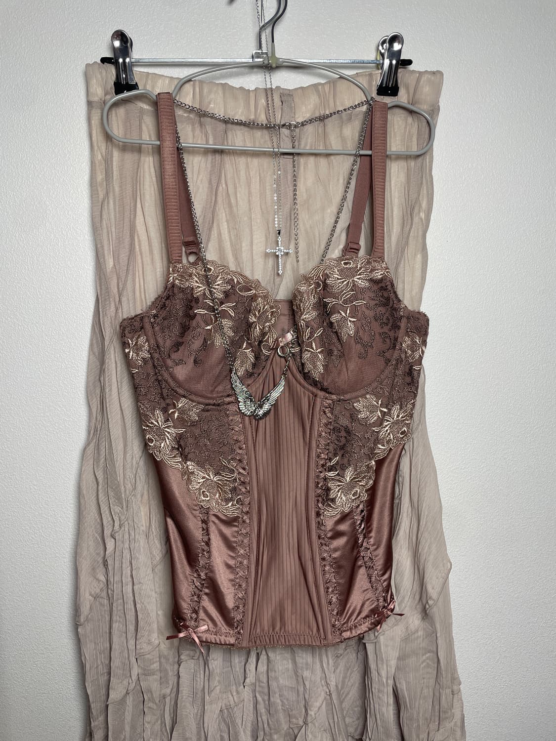 그런지 페어리 레이스 코르셋 슬리브리스 상품이미지1