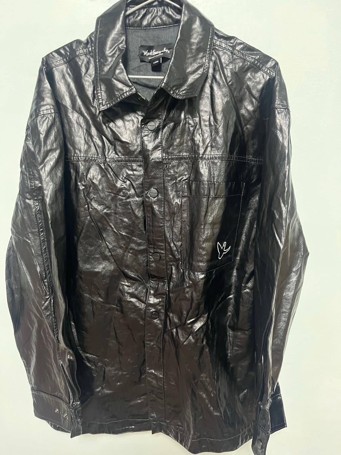 마크곤잘레스 블랙 인조 가죽자켓 상품이미지1