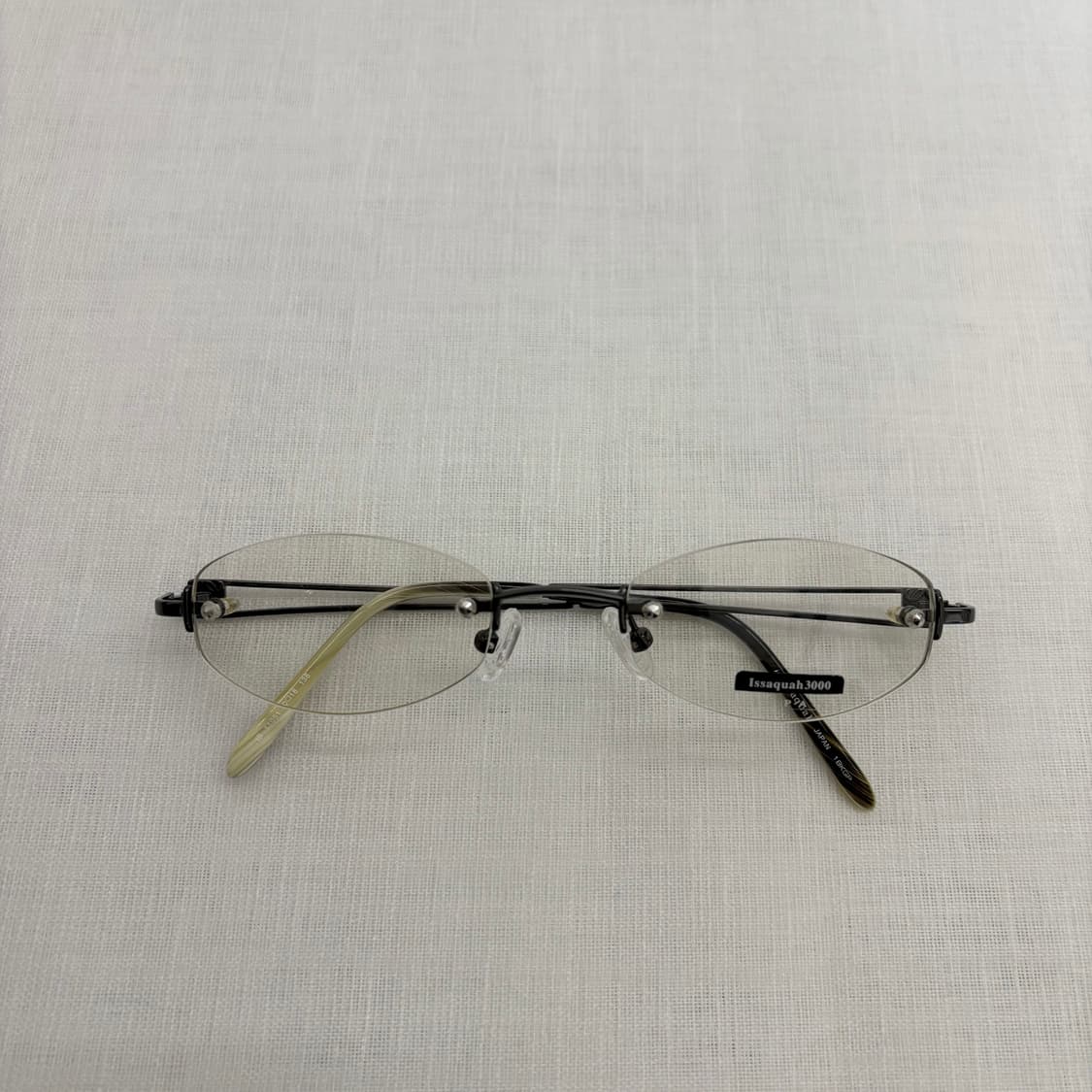 ISSAQUAH 슬림 오벌 무테 빈티지안경 상품이미지6