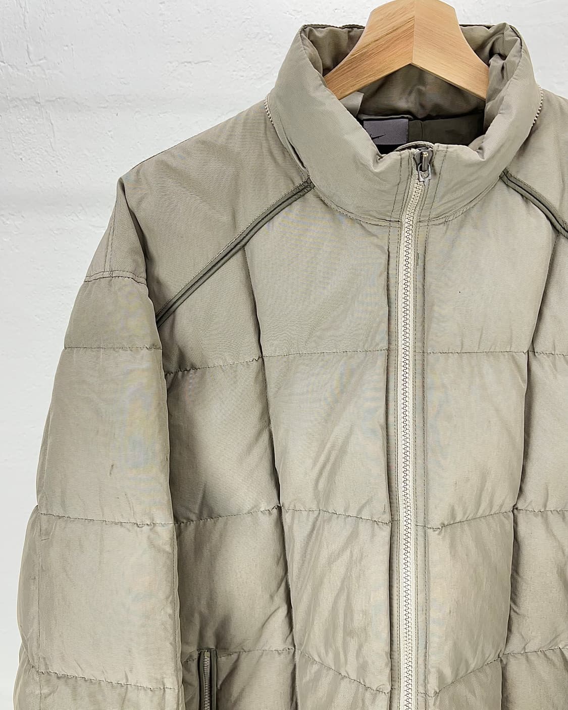 00s 나이키 라이트 그레이 덕다운 백 포켓 블록 패딩 상품이미지2